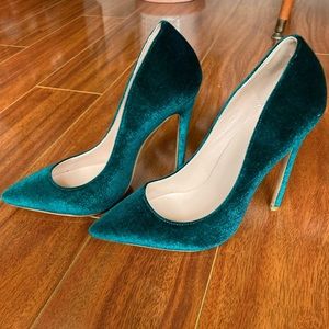 Emerald Green High Heels Size 8